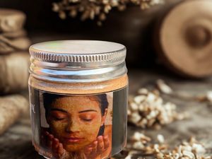 Ayurash Royal Glow Ubtan Face Scrub – 100% Herbal, Chemical-Free