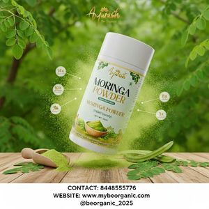 MORINGA POWDER 200g  NATURALLY GROWN DIRECT FROM FARM 100% LEAF POWDER WITHOUT PRESERVATIVE AND WITHOUT ANY COLOR  1.395/G
