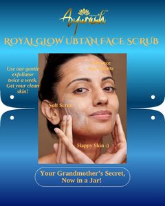 Ayurash Royal Glow Ubtan Face Scrub – 100% Herbal, Chemical-Free